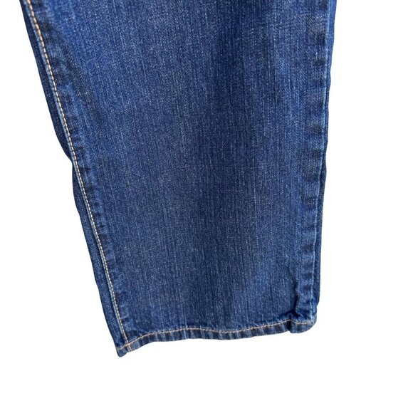 Calvin Klein Mens Dark Wash Relaxed Fit All Cotton Straight Leg Denim Jeans 32x3 - Picture 7 of 11